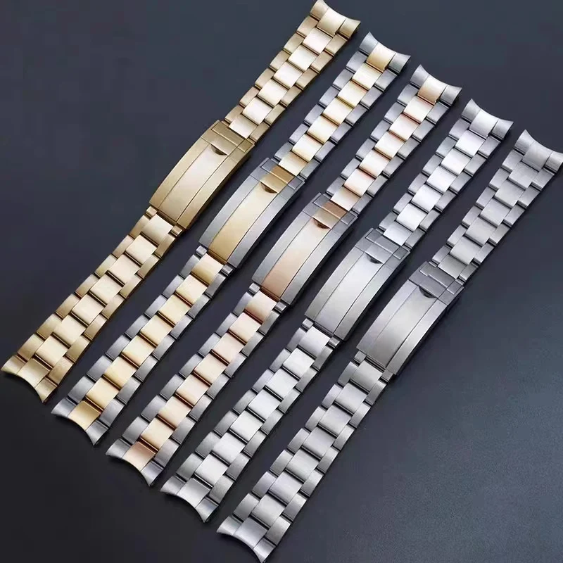 

316L Stainless Steel Strap 20MM Width Bracelet Ad justment buckle Wristband for SUB GMT Watches Case 40mm