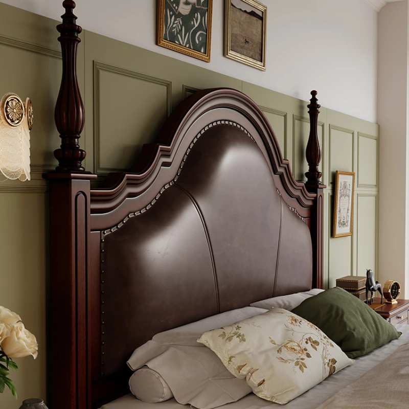 Leather bed first layer cowhide