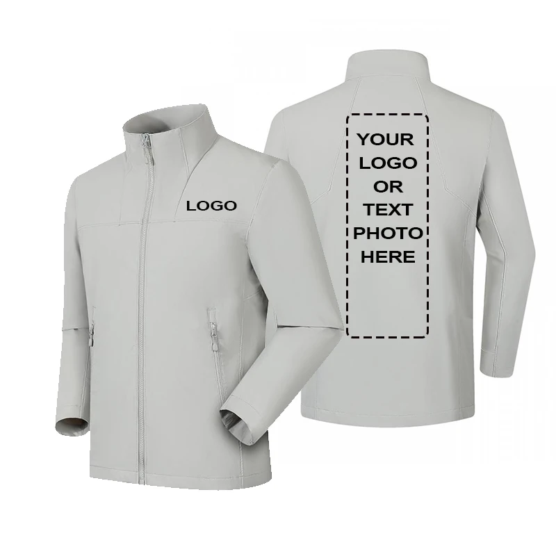 Graphene Heating Jacket with Detachable Hood, Thermal Fleece Lined Windproof Raincoat for Hiking Skiing, Free Logo Printing