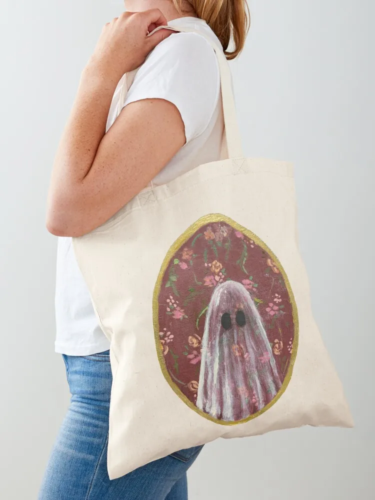 

Acrylic Ghost Portrait (maroon) Tote Bag Reusable bags shopping bags foldable the tote bag women bag