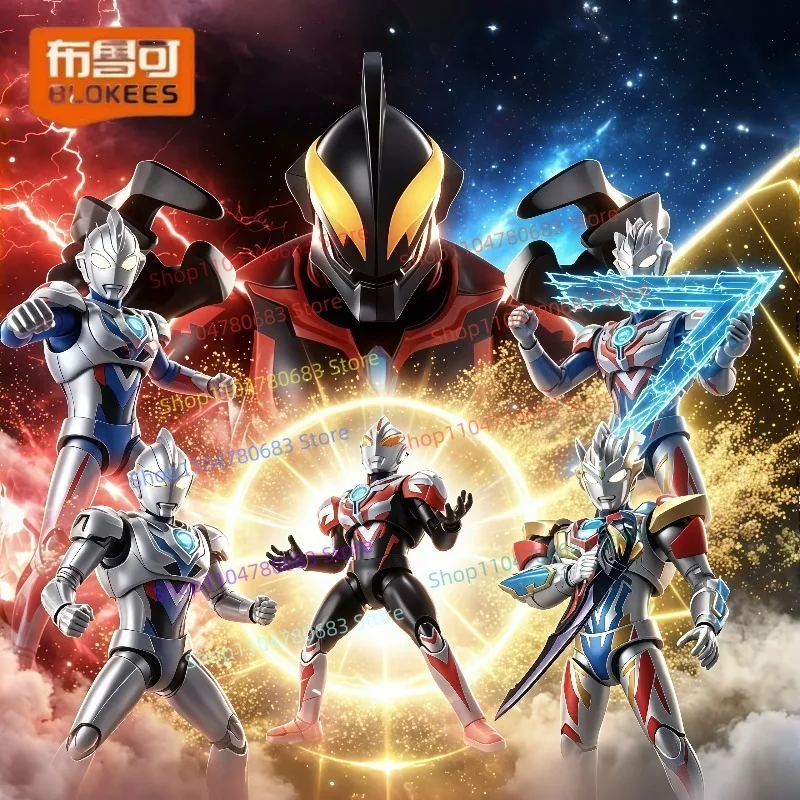 Blokees Building Block Figure Ultraman Star Version S Episode 4 Bond of Fate Zeta Orb Assembly Model Ornament Gift Action Figure