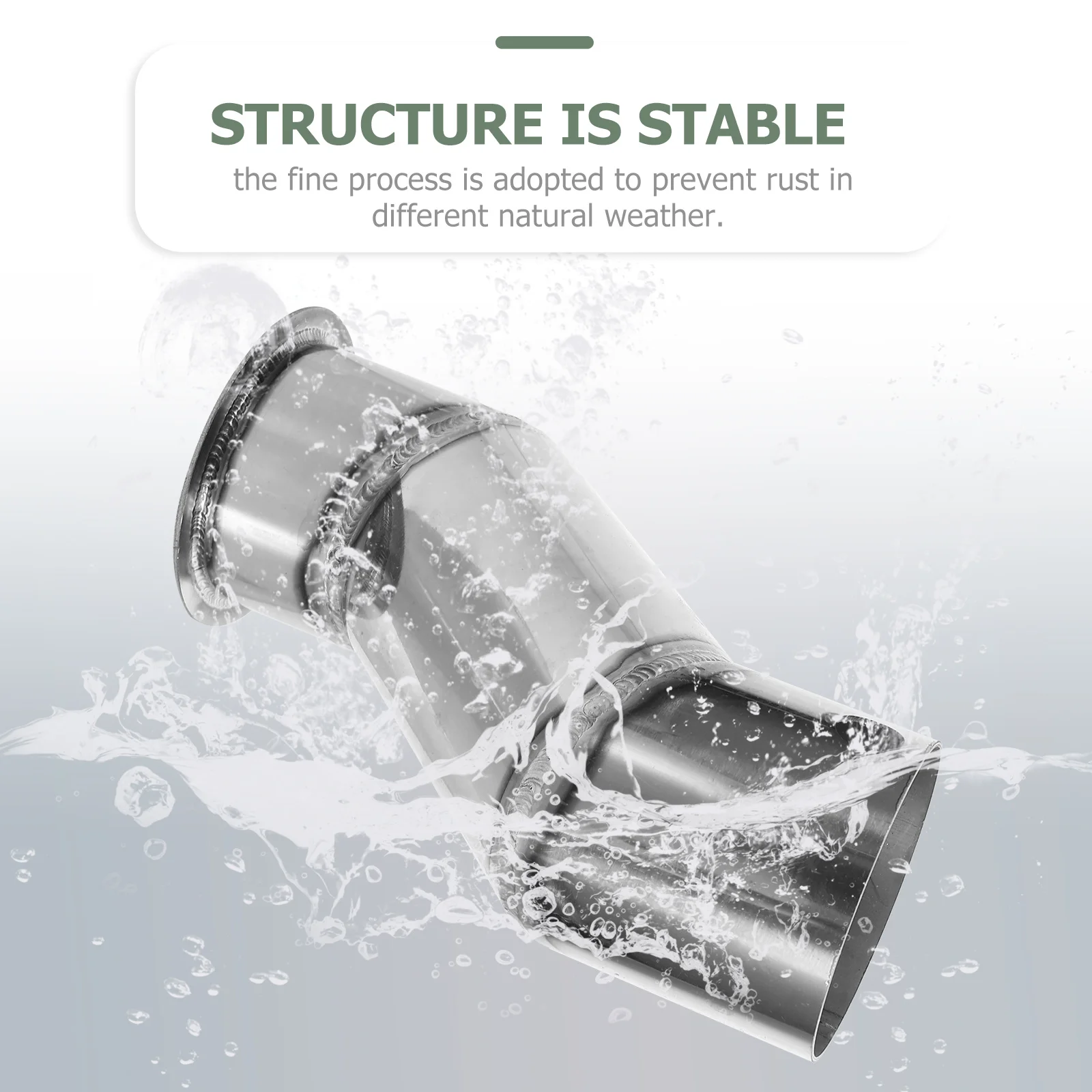 1 مجموعة 1 مجموعة الفولاذ المقاوم للصدأ المطر سلسلة محول المعادن مزراب استنزاف طقم محوّل للخارجية حديقة ماسورة التصريف تركيبات الزخرفية