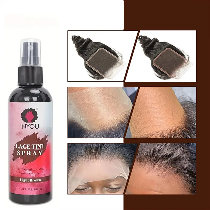 Lace Tint Spray For Lace Wigs,Closures,Water Resisitant,Quick Try