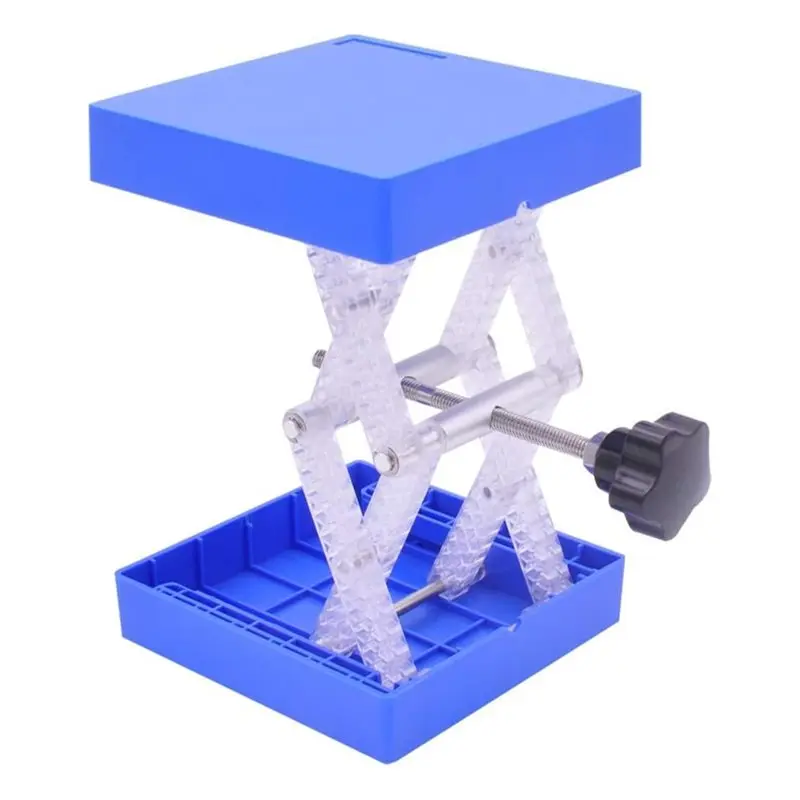 ABLQ Adjustable Scissor Platform Lift Table 2 Pack,4" X 4", Lab Jack Laboratory Lift Stand Table, 20Lbs Load Capacity view 3