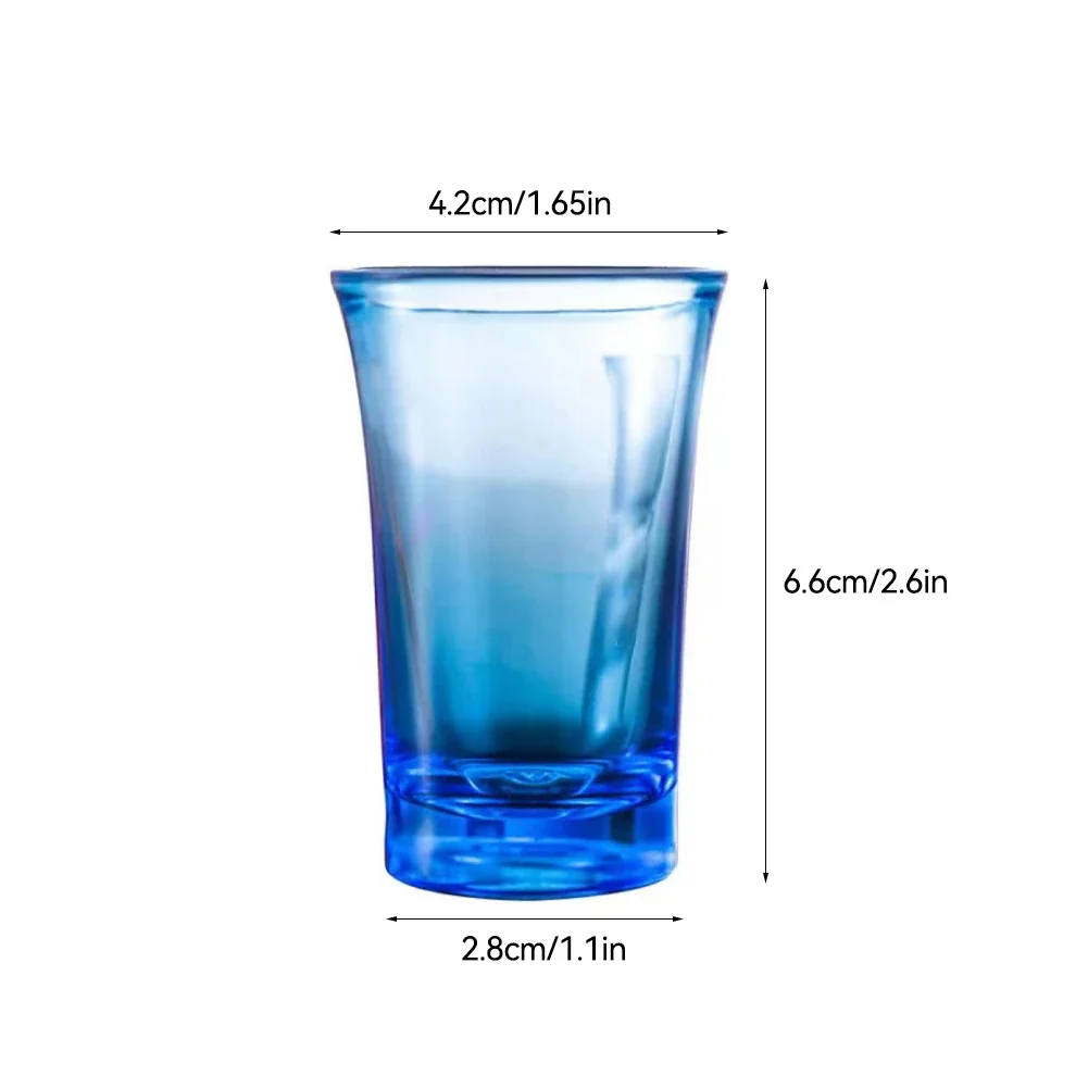 6 قطعة/المجموعة 2025 جديد النار الزجاج البلاستيك الأرواح النار كوب حزب بار نادي الشرب أداة الزفاف كؤوس مشروبات كوكتيل باينت الفودكا الكؤوس #6