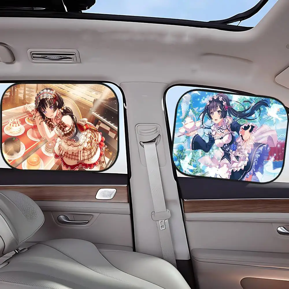 

R-rinkoS S-shirokaneS Side Window Sun Shade For Car Electrostatic Curtain Anti-Glare Sun Protection Cover 99.9% UVR Blocking