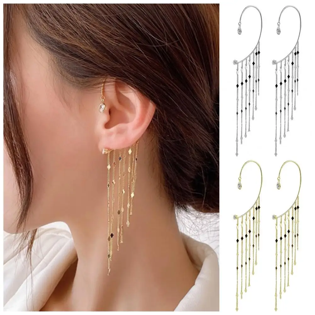 Accessories 1Pc Attractive Fashion Appearance Bright Luster Earrings Ladies Women Earring All Match   for Banquet