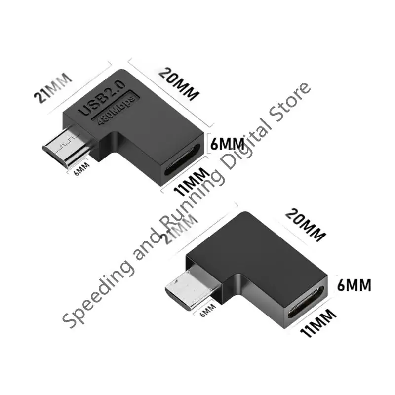 4pcs USB C To Micro USB Adapter Type-C Female Converters, Charging And Data Sync Adapter for smartphones and tablets Micro Port