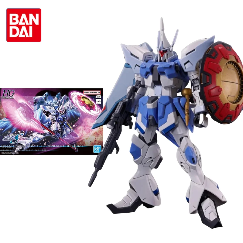 

Bandai Original Gundam Model Kit Anime Figure HG 1/144 GYAN Strom(AGNES GIEBENRATH CUSTOM) Action Figures Toy Gifts for Children