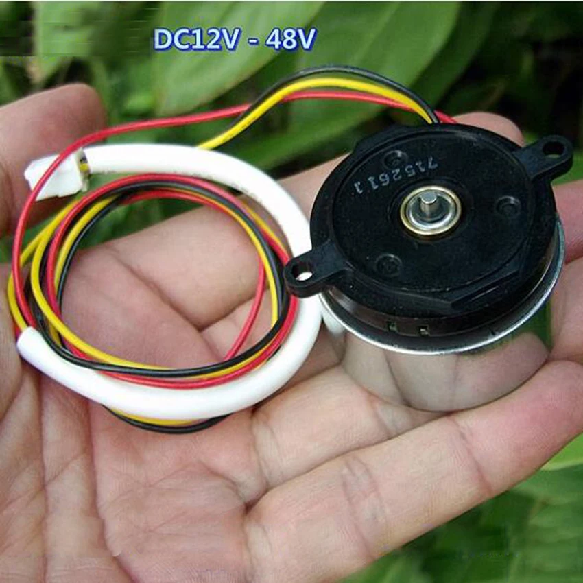 Double Ball Bearing Precision DC Brushless Fan Motor Voltage Direct Speed Regulation 48V 10000 Rpm Diameter 40.8 MM