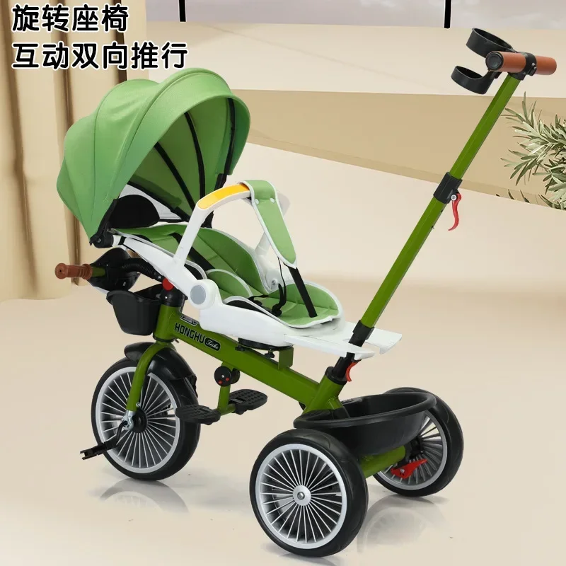 

New Multi-functional 4 in 1 1-6 Year Old Children's Tricycle with Rotatable Reclining Function