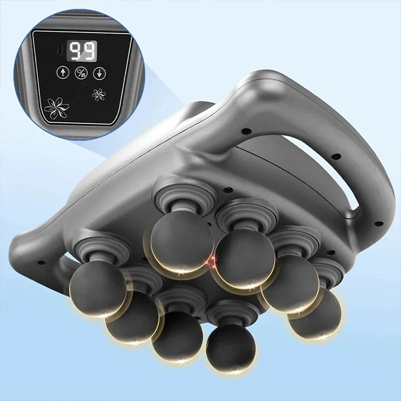 

8-Deep Tissue Massager Gun USB Rechargeable Full Body And Neck Massage Athletes Friends And Family Heat pack