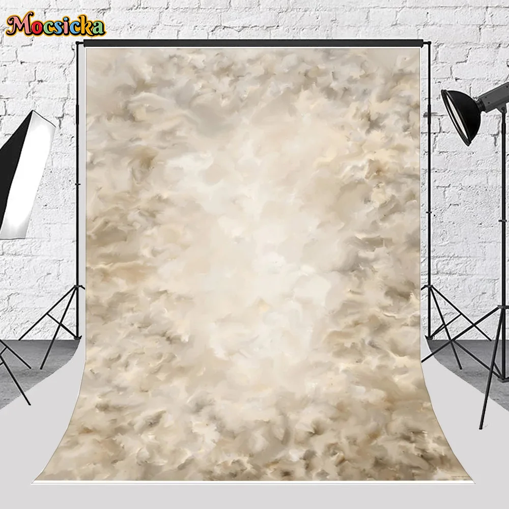 Fondo abstracto de gradiente blanco brillante para estudio de fotografía de niña, textura artística, Retrato, maternidad, recién nacido, Photozone