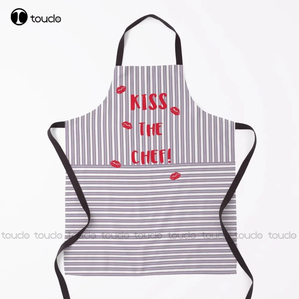 New Kiss The Chef' Valentine, Valentines Day, Love, Kiss, Cook Apron Aprons For Women Unisex