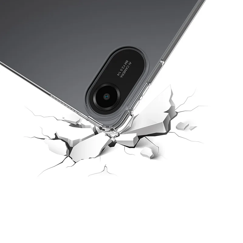 مع حامل القلم الرصاص حافظة لجهاز XIAOMI Redmi Pad 2 HD حافظة شفافة لـ MI Redmi Pad 2 2025 11 بوصة وسادة هوائية مقاومة للصدمات Funda