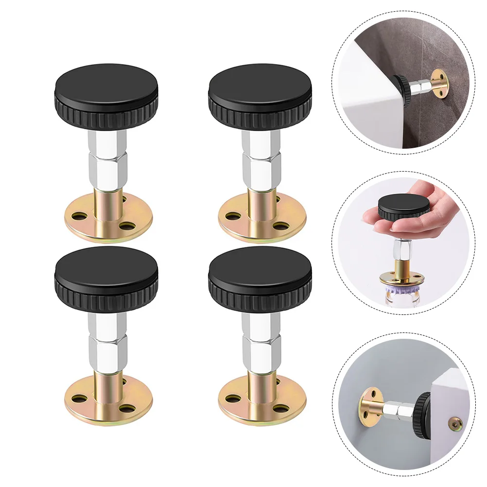 4pcs Adjustable Bedside Fixators Anti-Shake Furniture Stabilizers Wall Mount Cabinet Support Tools Furniture Accessories