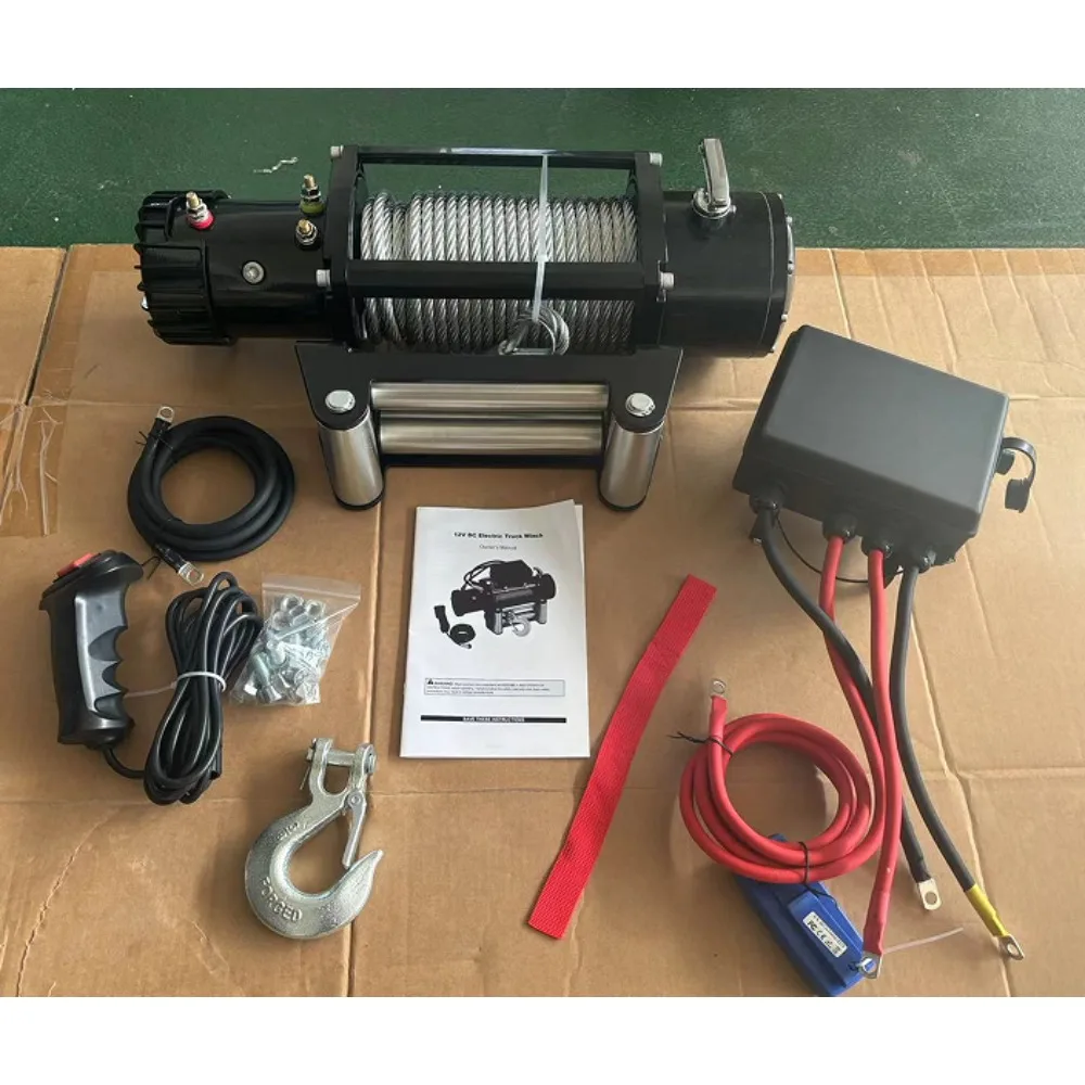 

Electric Winch Off-road Rescue Car Winch with Steel Cable Big Power
