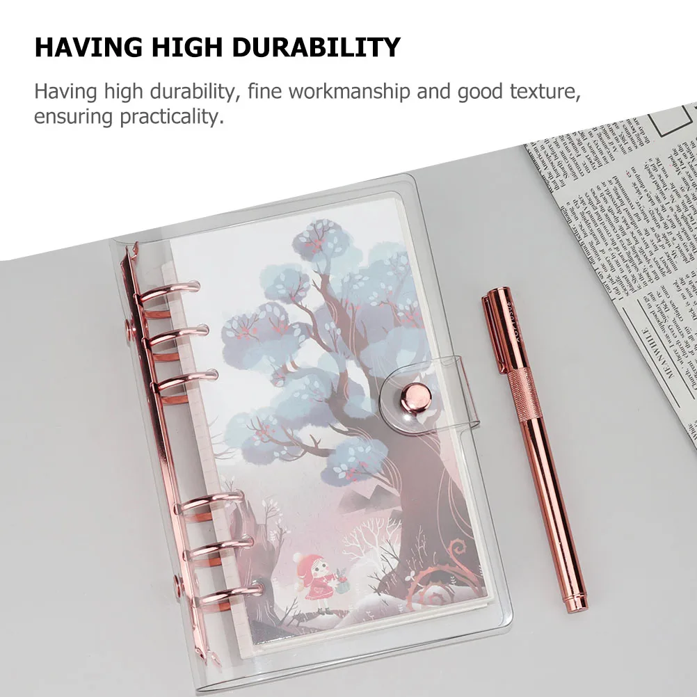 

Pvc Binder Cover For A5 Loose Leaf Notebook Transparent Protective Case With Fine Craftsmanship