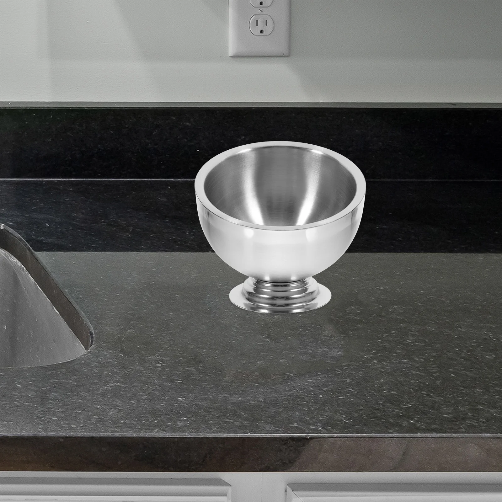 

Stainless Steel Sauce Bowl Oblique Design Easy Pour Serving Bowl for Hot Pot Buffet Snacks Candies Tabletop Waste Use