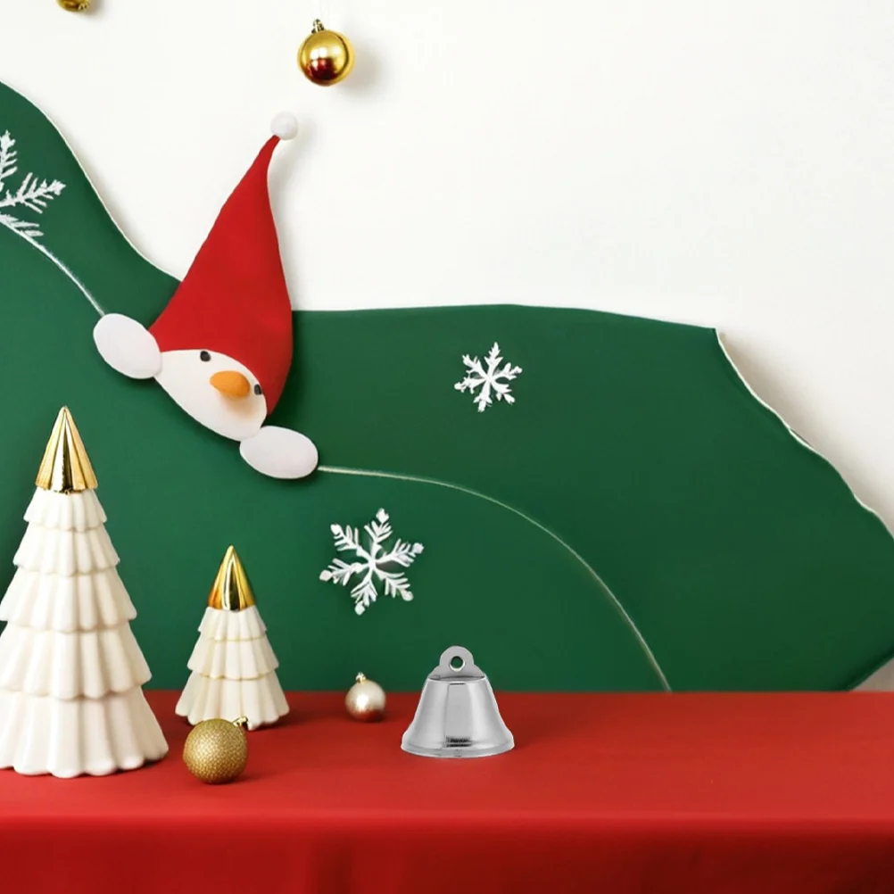 

30Pcs DIY Craft Bells Small Metal Hanging Bells for Christmas Tree Ornaments Wreath Decorations Xmas Bell Ornaments