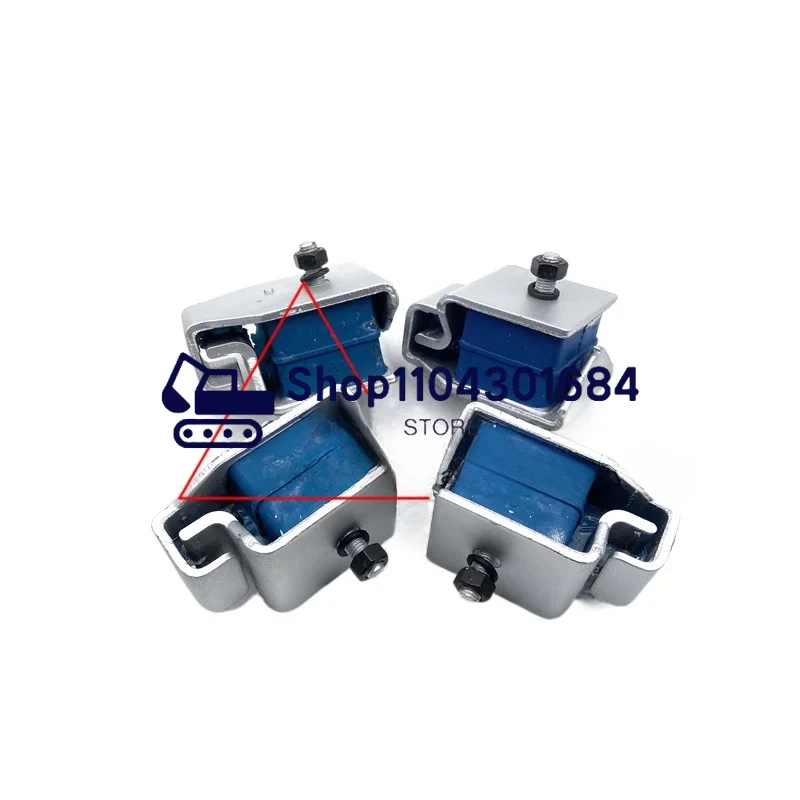 

CABIN Cushion 4PCS /LOT Komatsu PC40/50/55MR-1-2/56-7 Shoe Rubber Shock Proof Absorbing Rubber Excavator