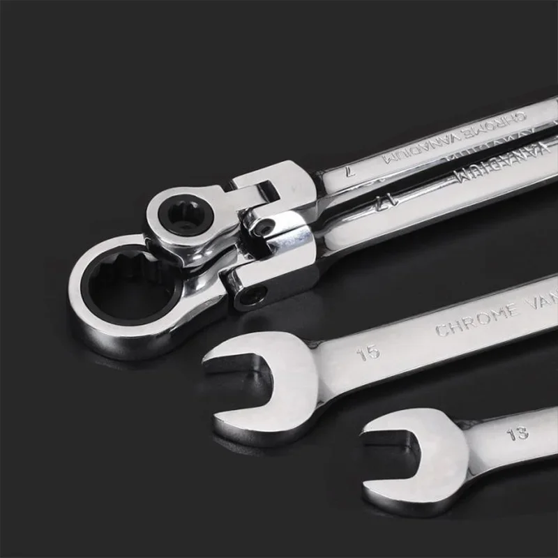 Metric Flexible Ratcheting Wrench Combination Spanner 6mm 7mm 8mm 9mm 10mm 11mm 12mm 13mm 14mm 15mm 16mm 17mm 18mm 19mm 20mm