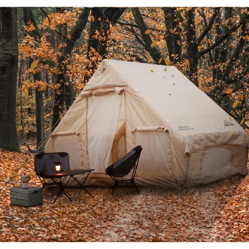 

Tent, Best Inflatable Tents Windproof, Family Camping Waterproof, Blow Pump Easy to Set Up