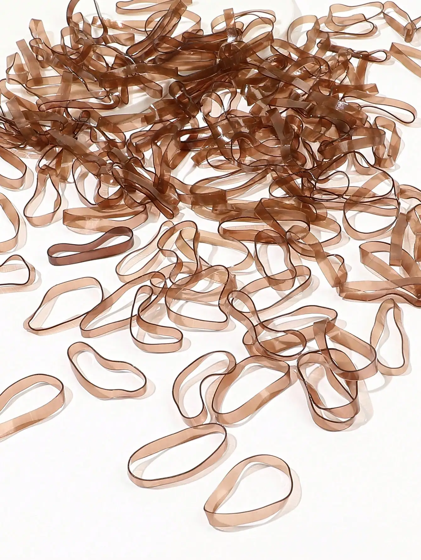 120/300/500 Stück mehrfarbige elastische Haarbänder, Gummibänder für dünnes, dickes Haar, kleine Haargummis, dehnbare Pferdeschwanzhalter – Detail 14