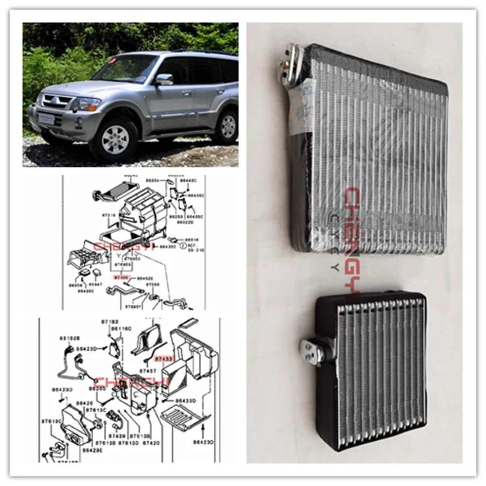 AUTO A/C Air Conditioning AC Evaporator Core Coil For Pajero Montero N84W V63W V73W V77W MR398361 MR500667 44068 249905 EV2106