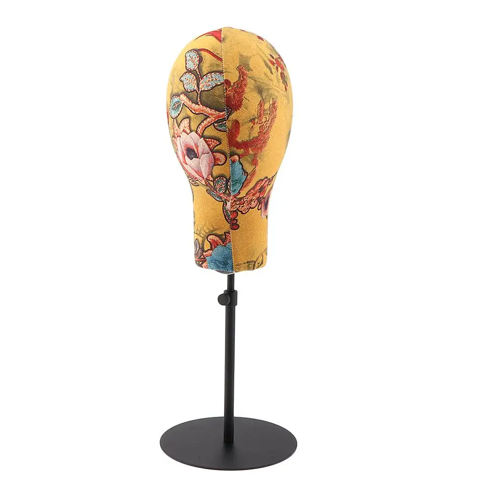 Wig Mannequin Head Cloth Cover Mannequin Hair Head with Stand for Cosmetology Training and Showcase