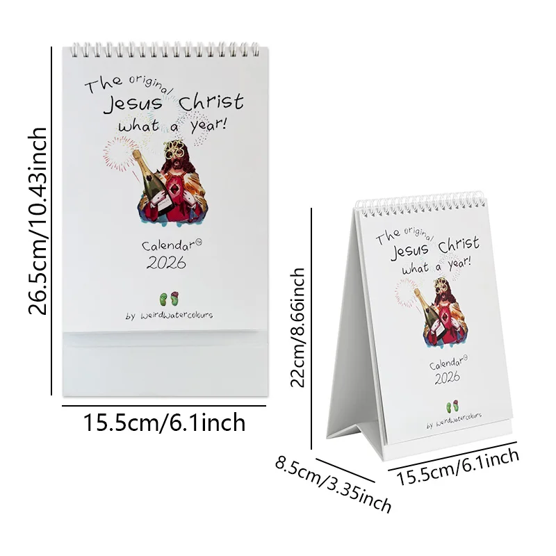 اكتشف تقويم مكتب يسوع المسيح 2026 سنة من التقلبات المضحكة والسيناريوهات المرحة والسحر غير التقليدي #2
