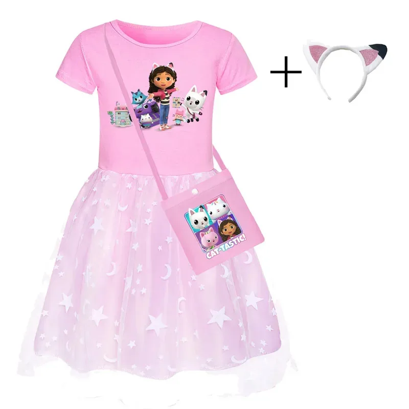 lHalloween Cosplayl Kids Gabby’s Dollhouse Cosplay Dress Anime Gabby’s Dollhouse Cats Roleplay Girls Costume Halloween Party Fas view 4