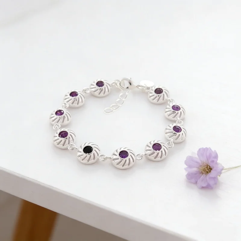 New Women Infinity Love Bracelet 925 Sterling Silver Clear CZ Charm Bracelet for Women Wedding Accessories