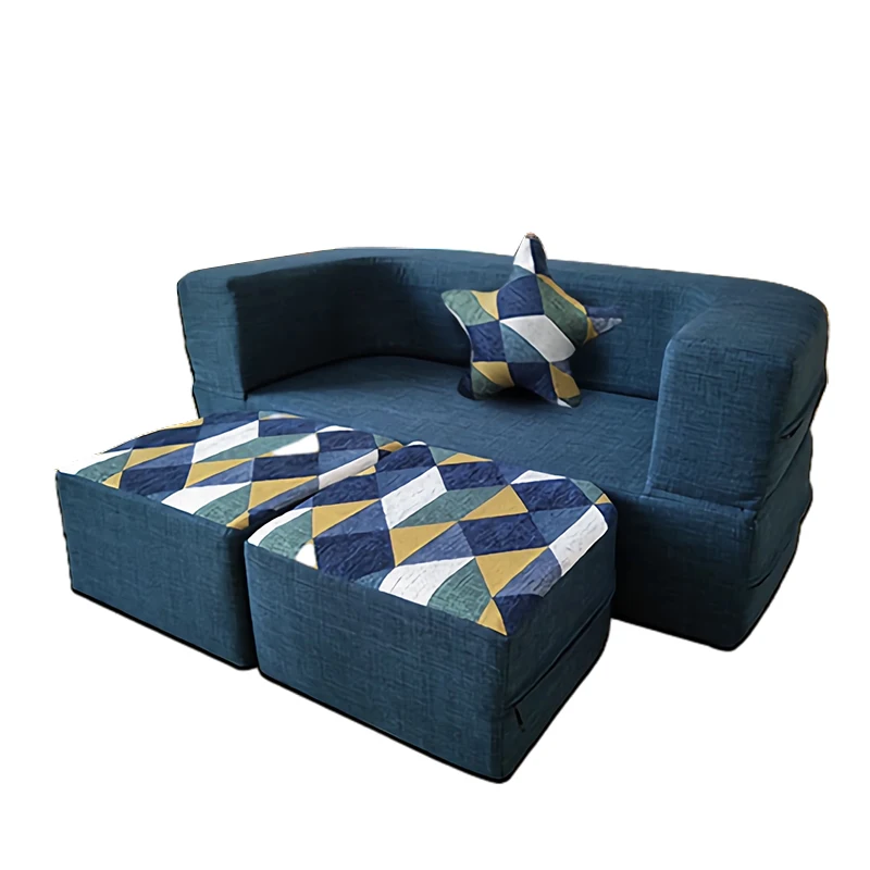 4-Piece Fold Out Toddler Play Couch Sofa and Convertible Folding Kids Sofa for Creative Kids