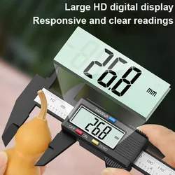 150mm Electronic Digital Caliper Carbon Fiber Dial Vernier Caliper Gauge Micrometer Measuring Tool Digital Ruler