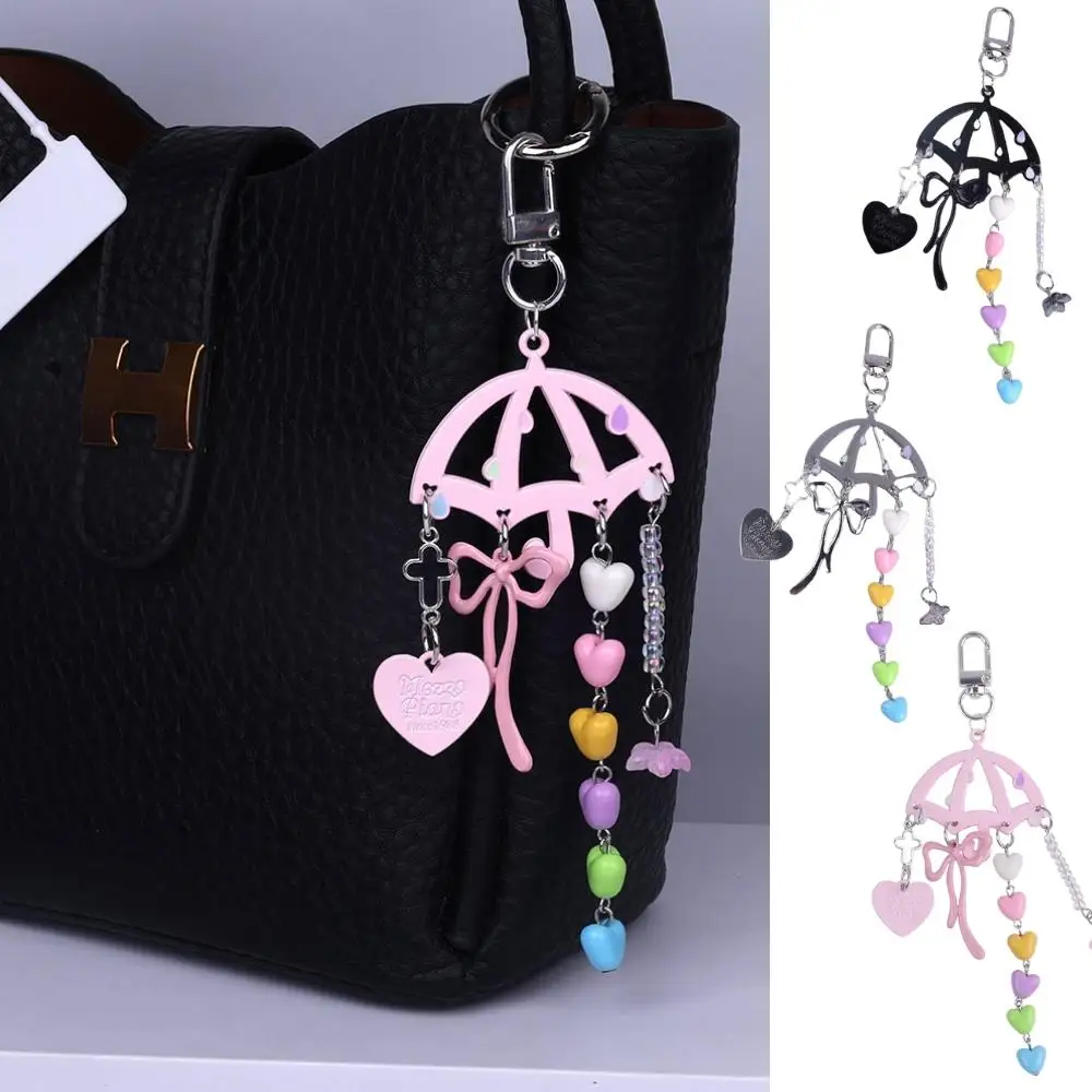 

HOT Umbrella Keychain Phone Charm Strap Y2K Keychain Cute Phone Charm Pendant Keychain Anti-Lost Lanyard Pendant Bag Accessories