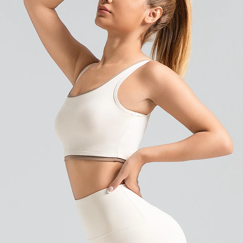 MIML Women's Yoga Clothing High Elastic Color Matching Bra Free Sports Vest Gym Top Women Vest Best Sport Bra 2025 New
