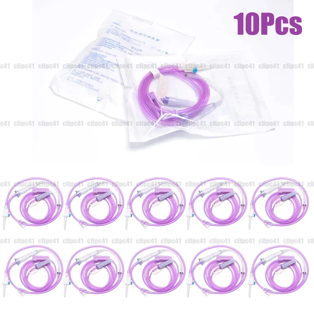 10Pcs Enteral Nutrition Infusion Tube Infusion Pump Nasal Feeding Pump Tube Feeding Tube Supply Line Dual-purpose Joint Gravity