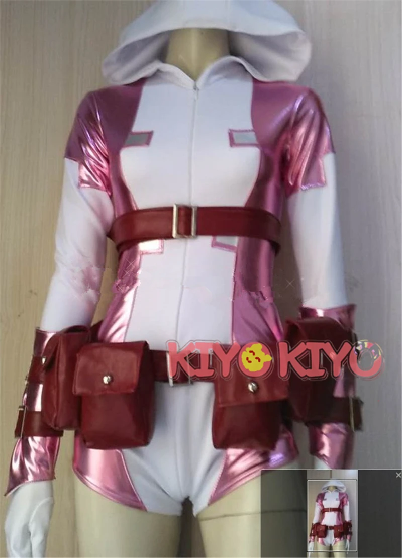 KIYO-KIYO Anime Cosplays Gwenpool Cosplay Costume jumpsuit Custom made size