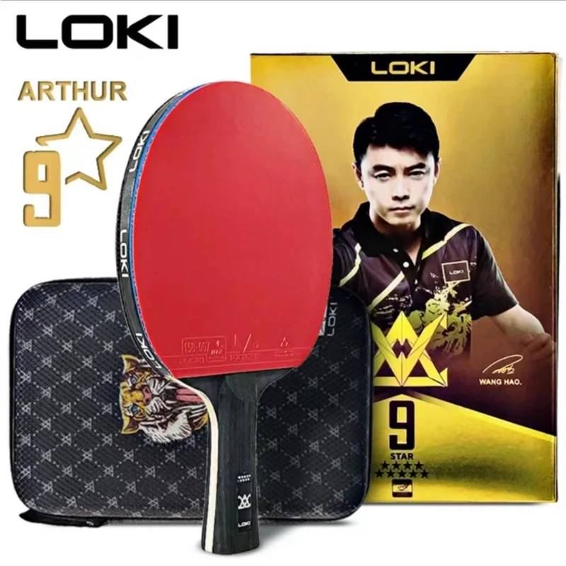 LOKI 9 Star Table Tennis Racket Professional 5+2 Carbon  6/7/8/9 Star Ping Pong Paddle  Ultra Offensive with Sticky Rubbers