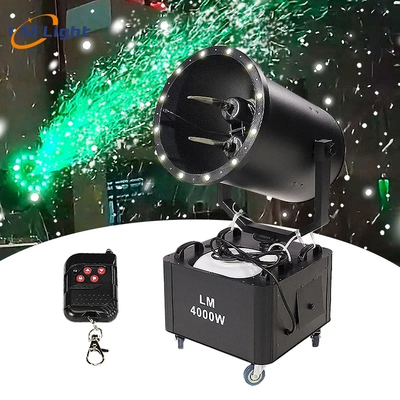 

LM New Style 4000W LED Snow Machine Artificial Snow Spraying Machine for Christmas Festival Party Events Stage Special Effects