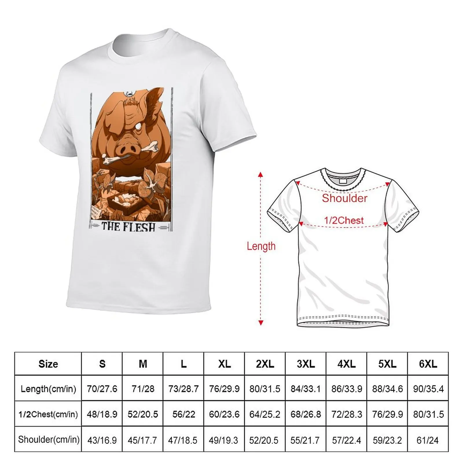 The Flesh Tarotesque - (Light) T-Shirt Long Lasting Casual T-Shirt view 2