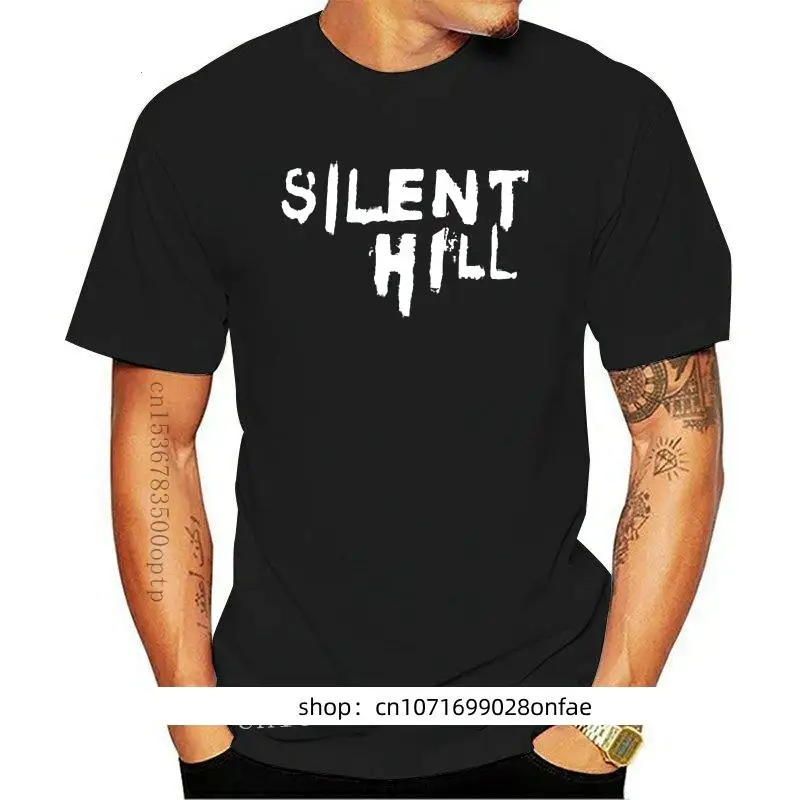 Kaus Silent Hill Baru Kaus SILENT HILL Kaus Pantai Longgar Kaus Print 100 Persen Katun Pria Kaos Lengan Pendek Menyenangkan