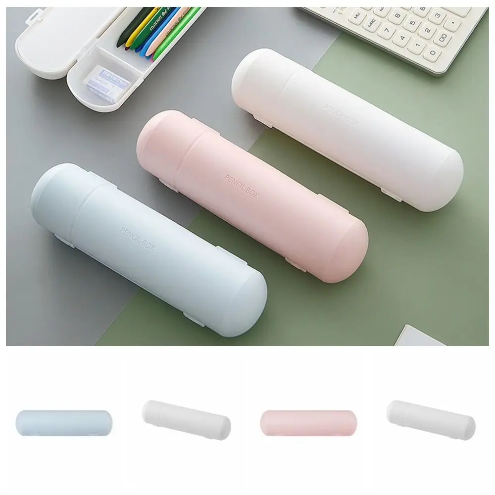 Durable Mini Pencil Case Cute Simple Pen Box Waterproof Large Capacity Stationery Storage Bag Student