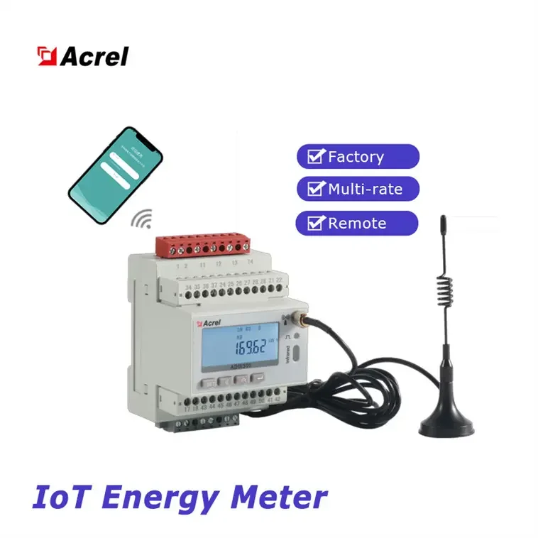Acrel ADW300 Wifi/ 4G/ Lora Komunikasi Nirkabel Meter Energi Meter Listrik Pintar Solusi Nirkabel Lorawan