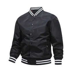 Traje de béisbol de colores para hombre, chaqueta de piloto americano, chaqueta de pareja unisex, chaqueta de trabajo americana suelta informal de moda