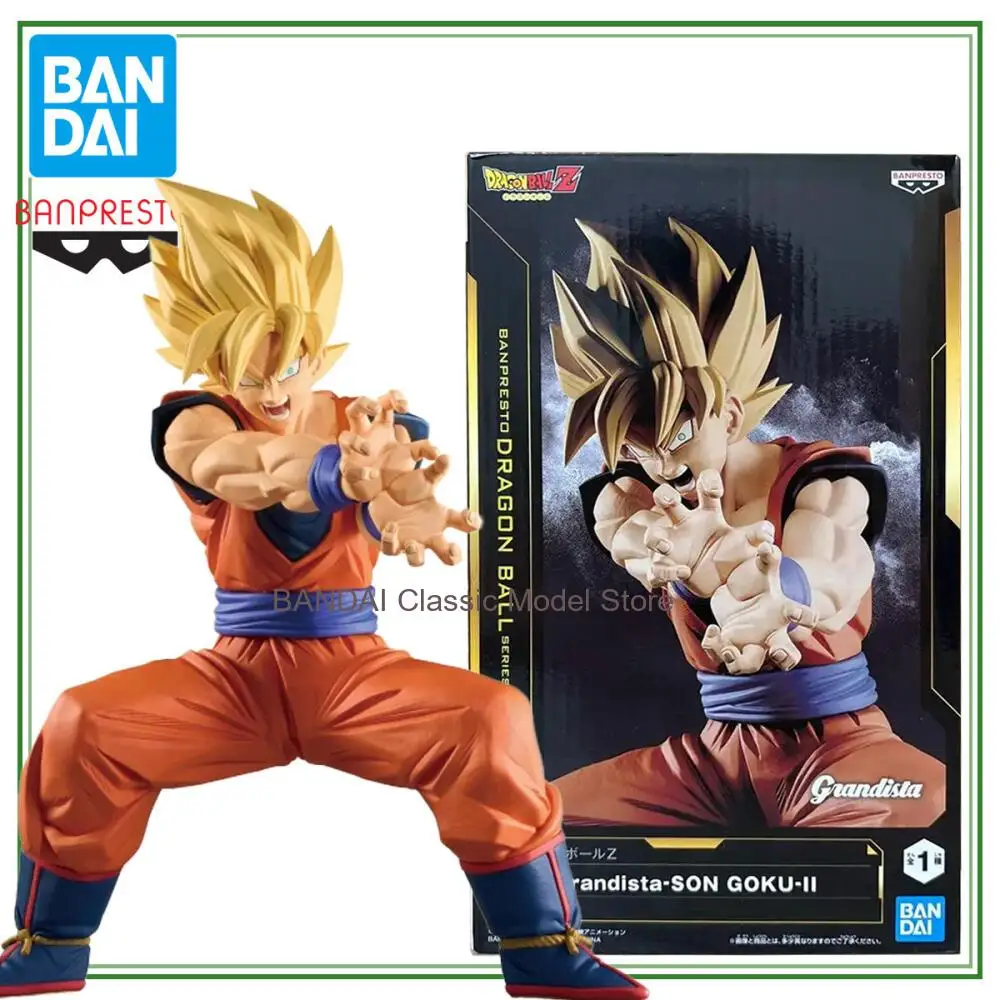 

Оригинальная модель Banpresto Grandista Dragon Ball Z, 25 см, фигурка Сон Гоку II, аниме-фигурка, игрушки, подарки, коллекции для детей