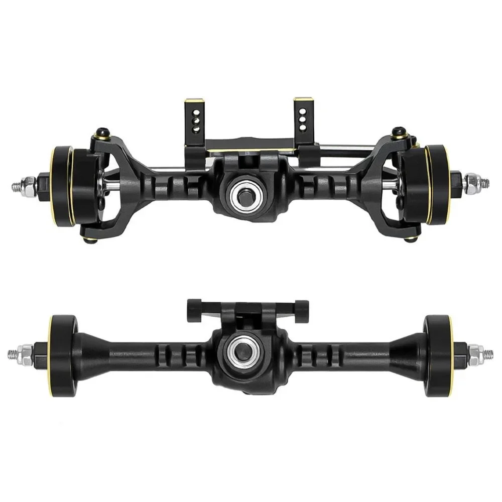 Aluminum Portal Axle Set Front Rear Brass Knuckle 1144 Steel for Redcat Ascent-32 1/32 RC Crawler Upgrade