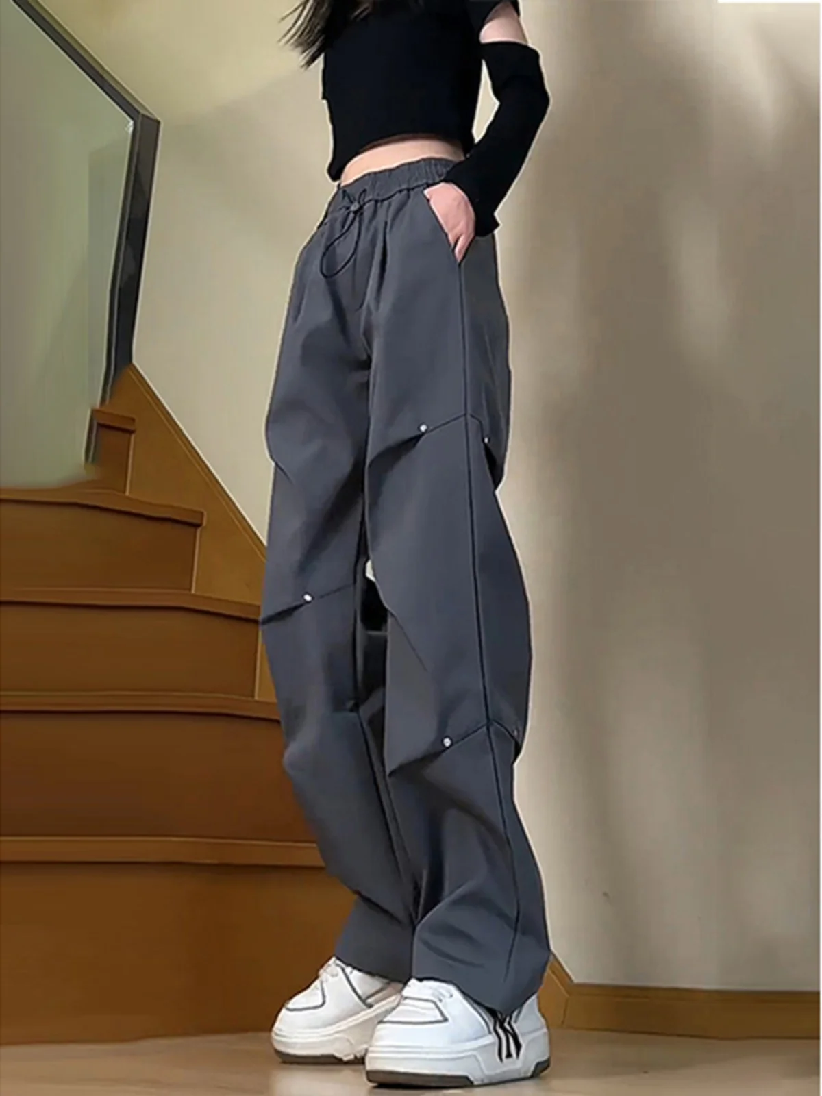 Pantalones de esquí con forro Fce en uno para mujer Pantalones térmicos de otoño e invierno resistentes al frío Ropa de trabajo funcional americana P...