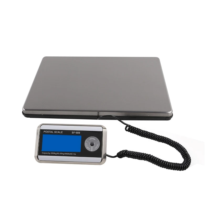Shipping Scale 200kg Stainless Steel High Accurate Postal Scales Packages Post Offices Luggage Scale Electronic Commercial Scale